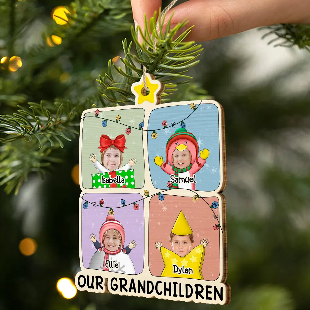 Custom Photo Christmas Character Cartoon Comic - Personalized Custom Shaped Wooden Ornament - Image 3
