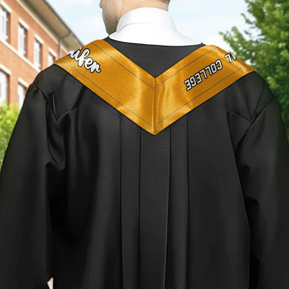 Custom Photo Class Of - Graduation Gift - Personalized Stoles - Image 3