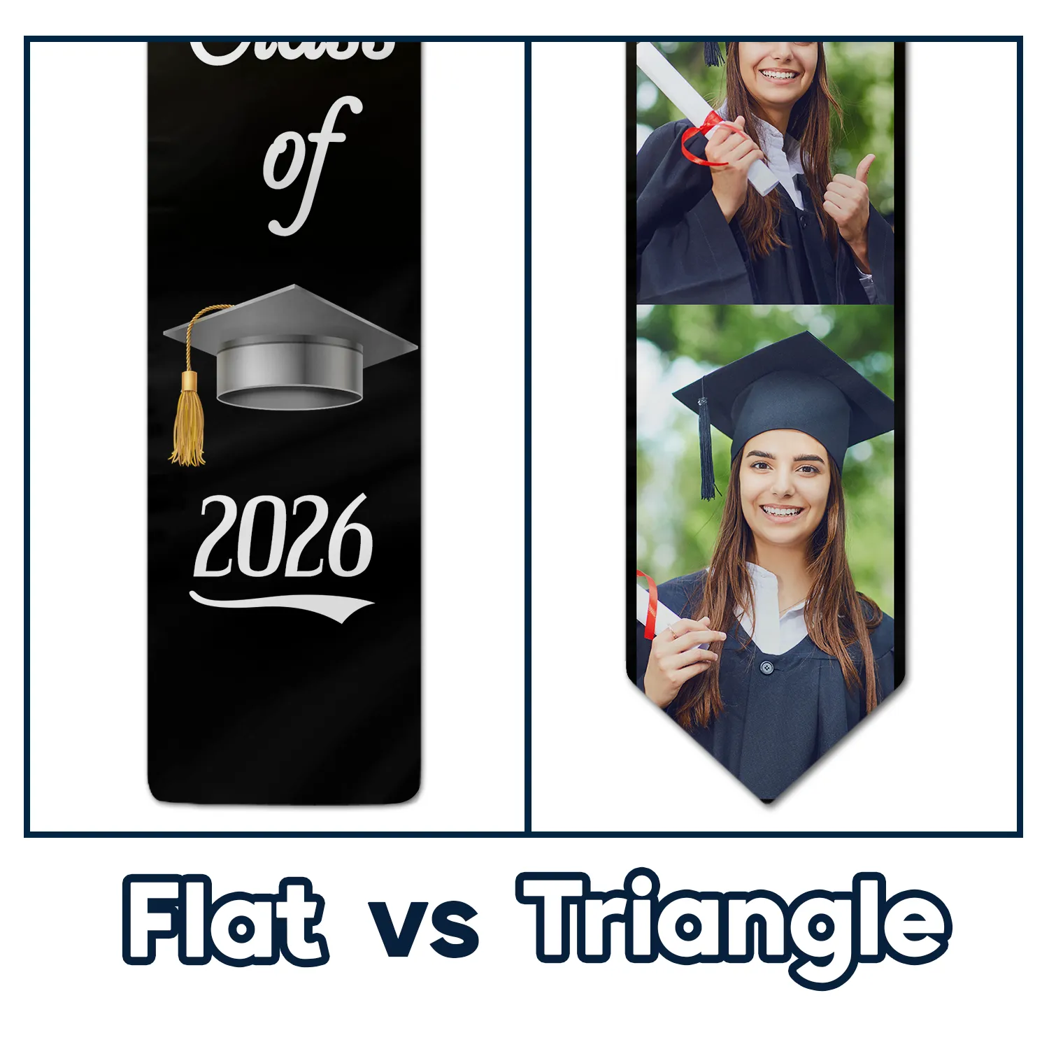 Custom Photo Class Of - Graduation Gift - Personalized Stoles - Image 4