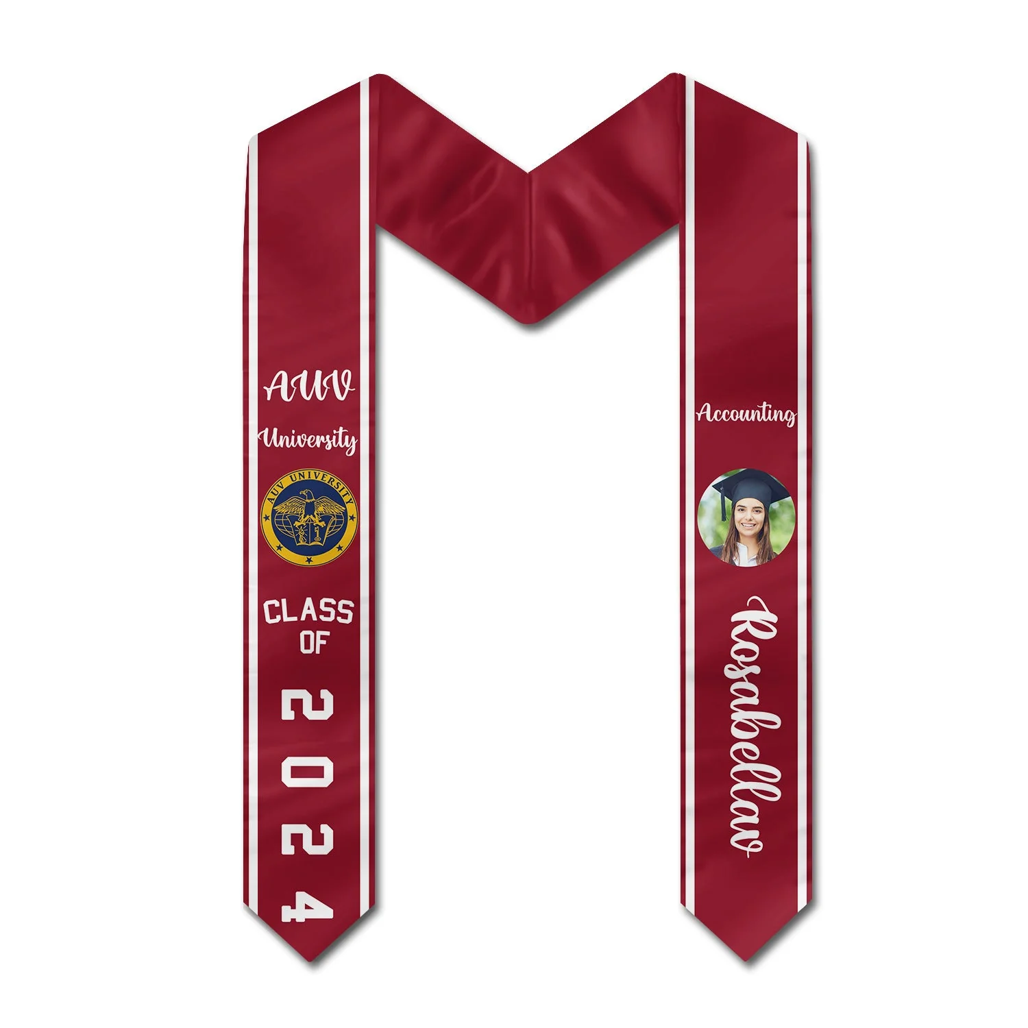 Custom Photo Congrats Graduation - Graduation Gift - Personalized Stoles - Image 2