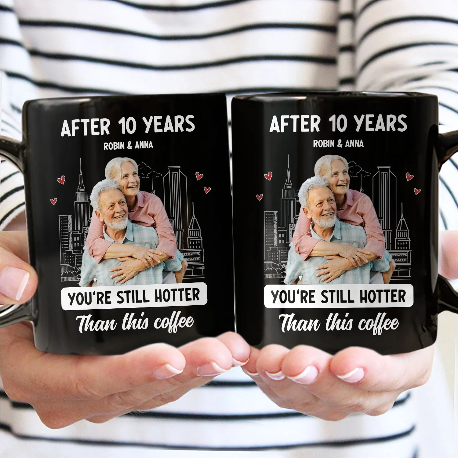 Custom Photo Couple After Years Hotter Than This Coffee - Gift For Couples - Personalized Mug - Image 5