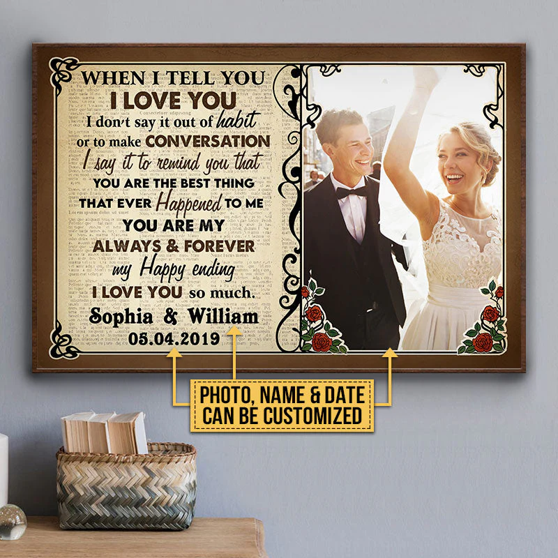 Custom Photo Couple Husband Wife When I Say Photo Gift Custom Poster, Wedding Gift, Anniversary, Wall Pictures, Wall Art, Wall Decor - Image 4