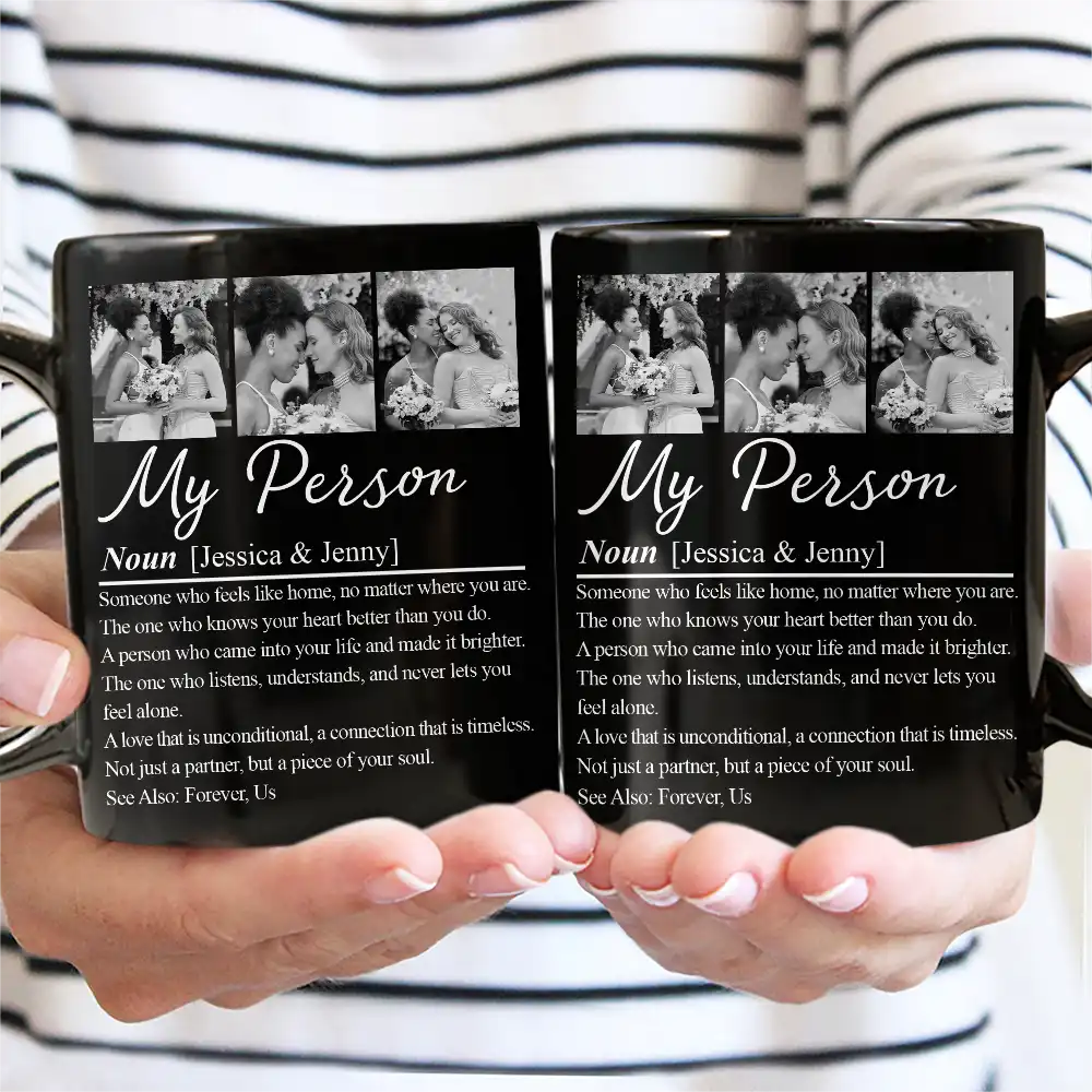Custom Photo Couple My Person Definition - Personalized Mug - Image 3