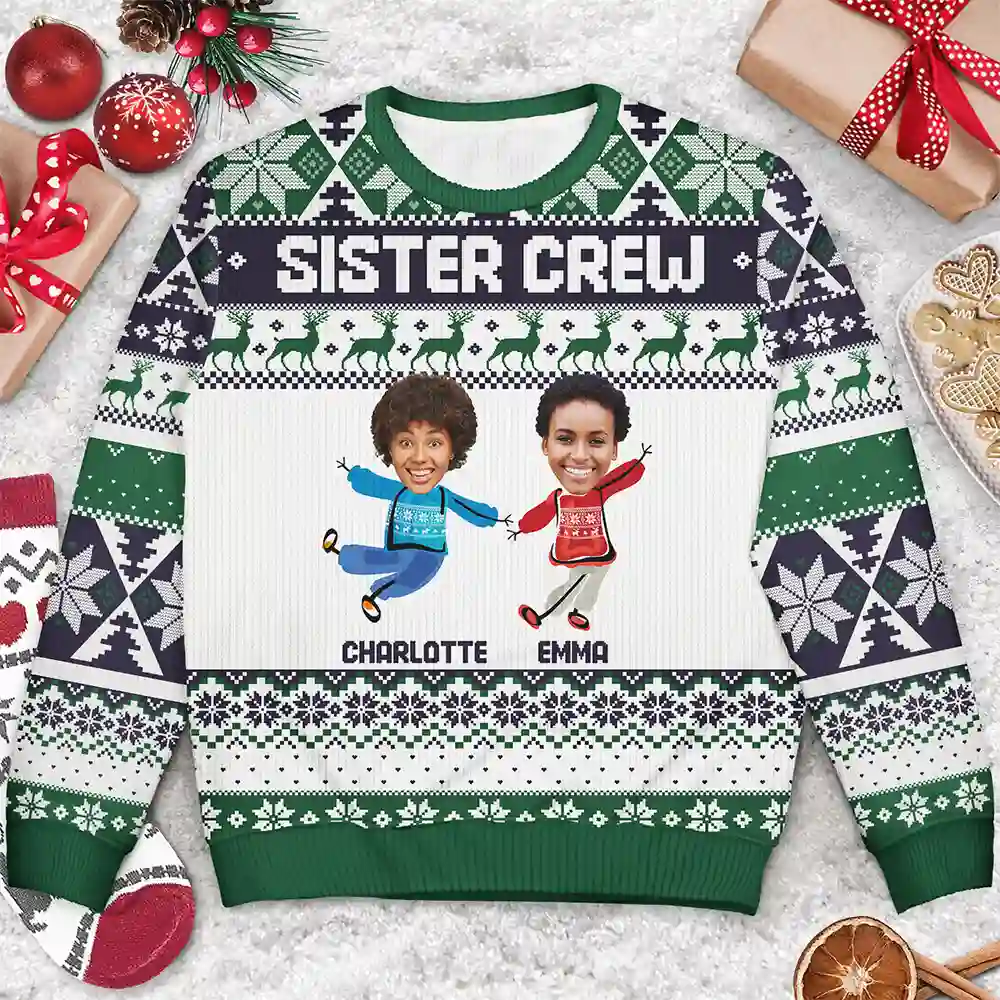Custom Photo Cousin Crew Family - Personalized Unisex Ugly Sweater - Image 4