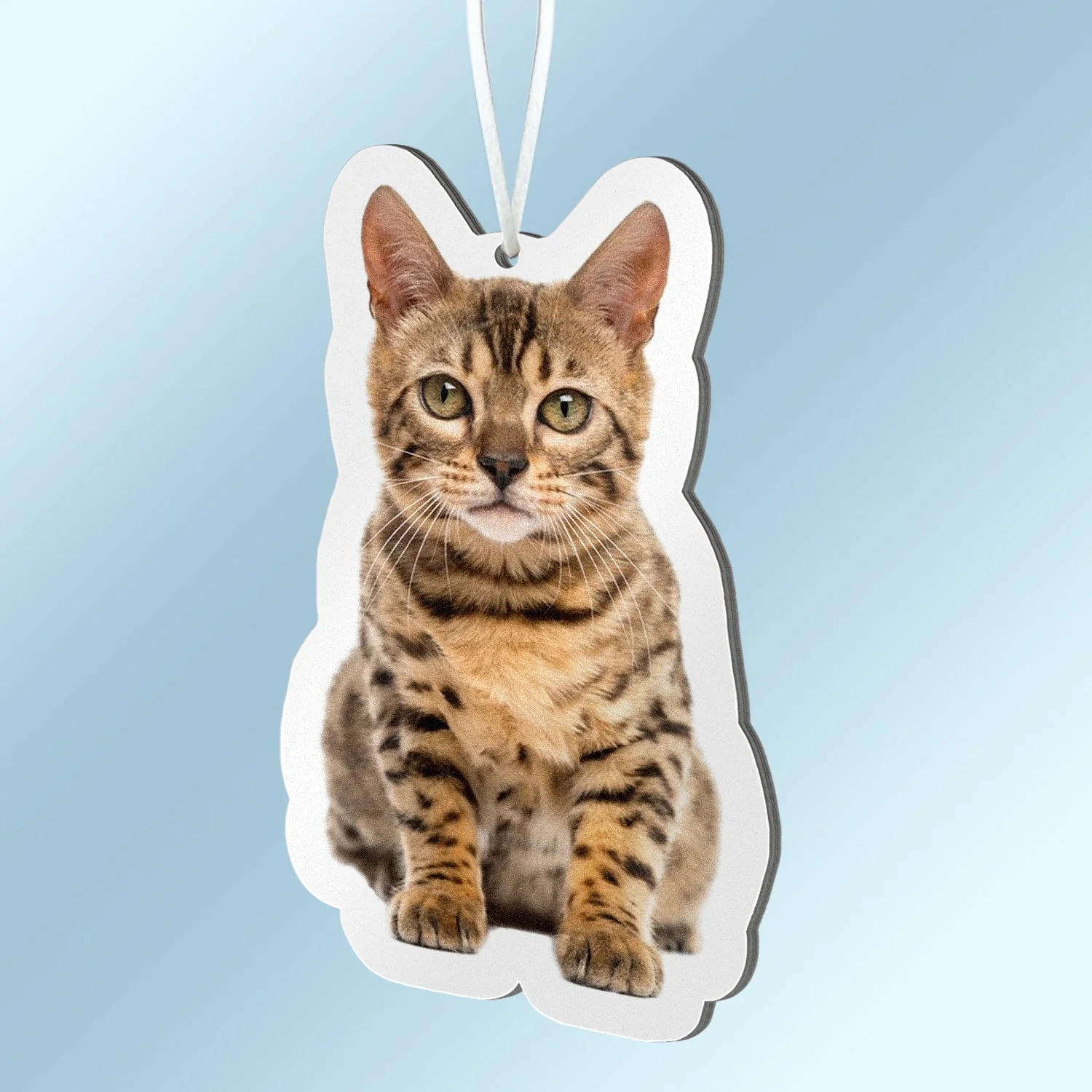 Custom Photo Cute Family, Pet Face Cut - Gift For Father, Gift For Family - Personalized Photo Air Freshener - Image 3
