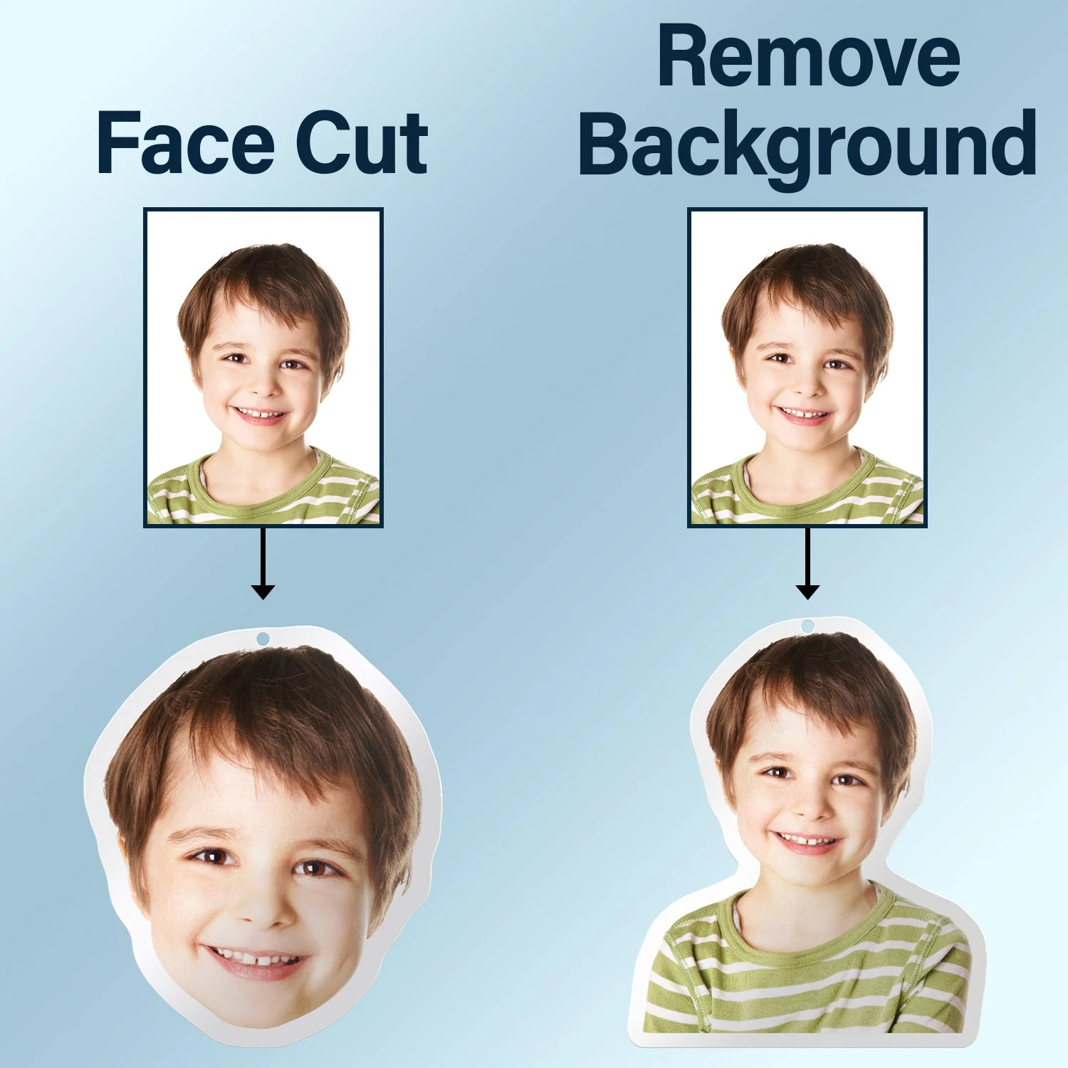 Custom Photo Cute Family, Pet Face Cut - Gift For Father, Gift For Family - Personalized Photo Air Freshener - Image 8
