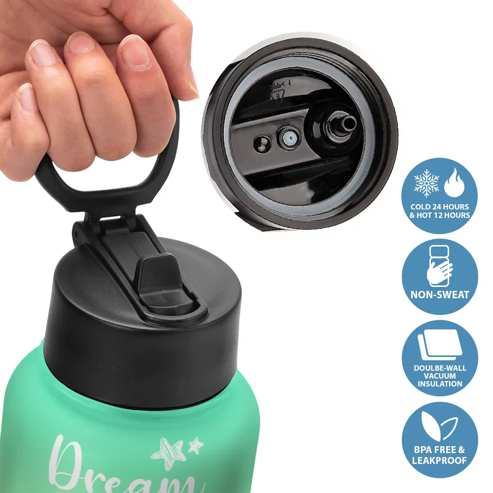Custom Photo Cute Kid Cosplay Animal - Personalized Kids Water Bottle - Image 5