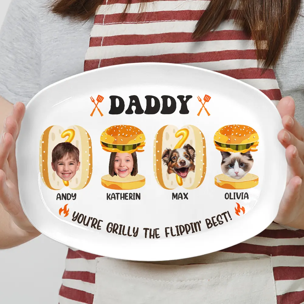 Custom Photo Dad You Are Grilly - Personalized Plate - Image 5