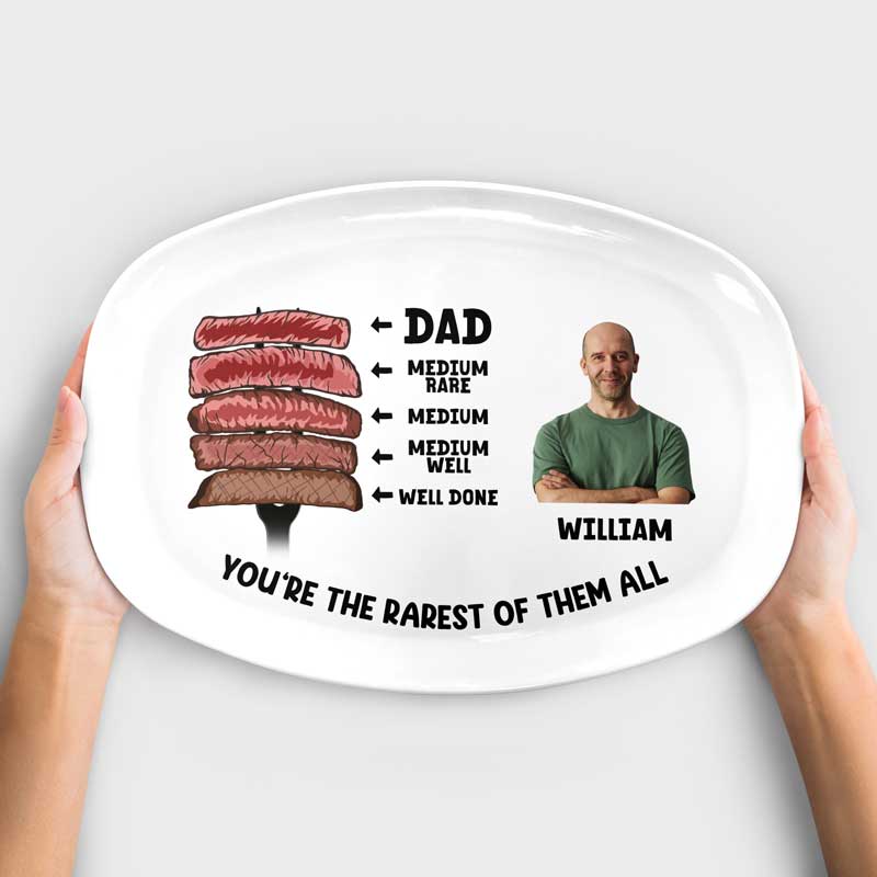 Custom Photo Dad You Are The Rarest - Personalized Plate - Image 5