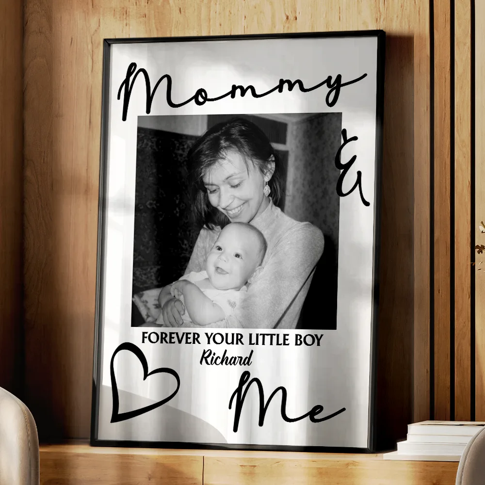 Custom Photo Daddy Mommy Forever Your Little Baby - Personalized Poster - Image 4