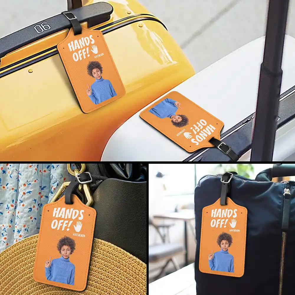 Custom Photo Do Not Touch My Luggage - Personalized Luggage Tag - Image 4