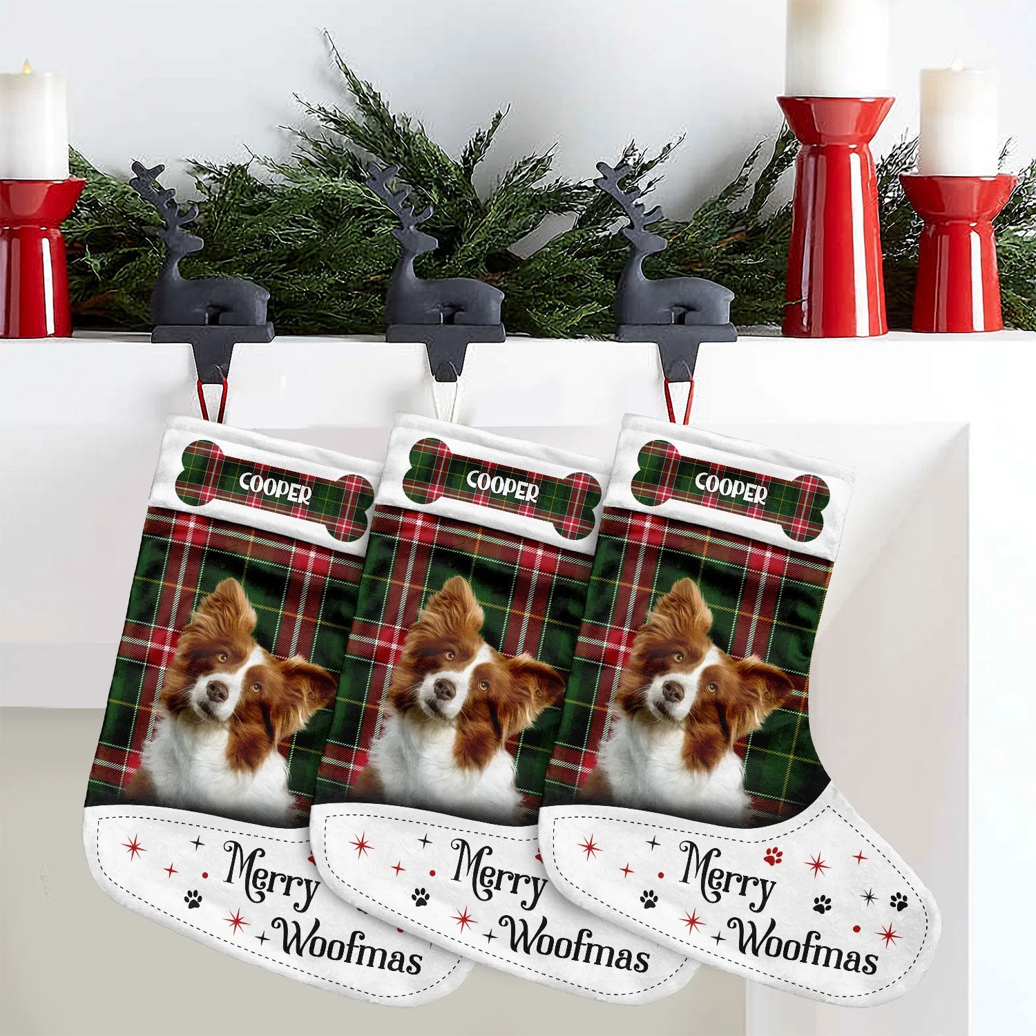 Custom Photo Dog Cat Dear Santa Define Naughty - Christmas Gift For Pet Lovers - Personalized Christmas Stocking - Image 5