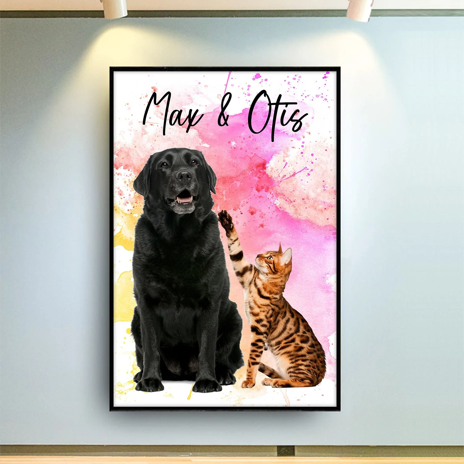 Custom Photo Dog Cat - Gift For Pet Lovers - Personalized Poster - Image 3