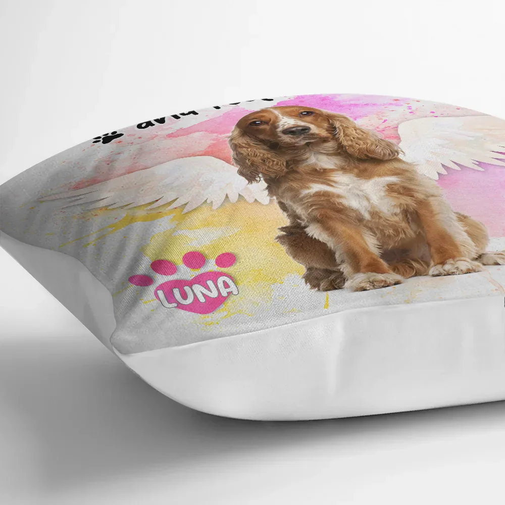 Custom Photo Dog Cat Memorial When You Miss Me Hug This Pillow - Personalized Pillow - Image 4