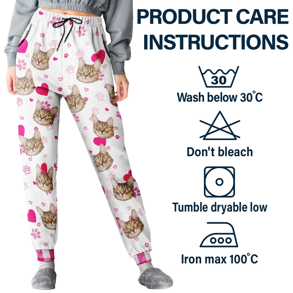Custom Photo Dog Cat Mom Dad - Personalized Pajama Pants - Image 6