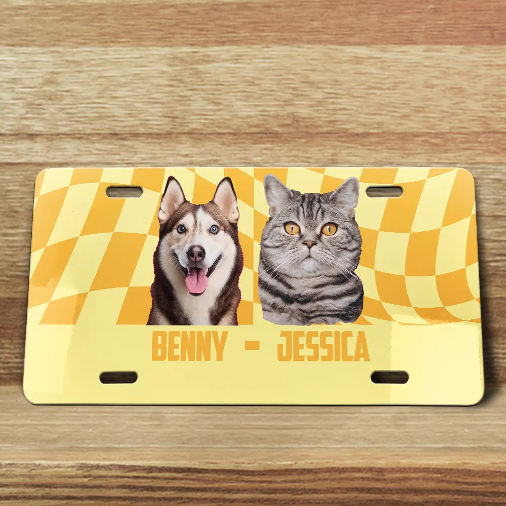 Custom Photo Dog Cat - Personalized License Plate - Image 5