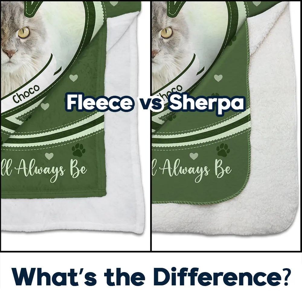 Custom Photo Dog Cat Pet Memorial Snuggle This Blanket And Think Of Me - Personalized Fleece Blanket, Sherpa Blanket - Image 4
