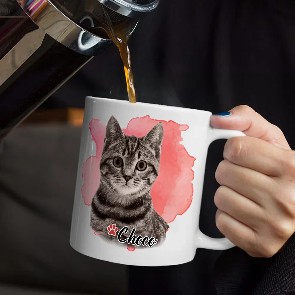 Custom Photo Dog Cat Pet - Personalized Mug - Image 6