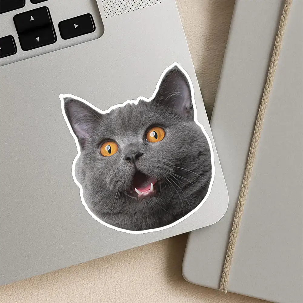 Custom Photo Dog Cat Pet Portrait - Personalized Custom Cutout Vinyl Sticker - Image 7