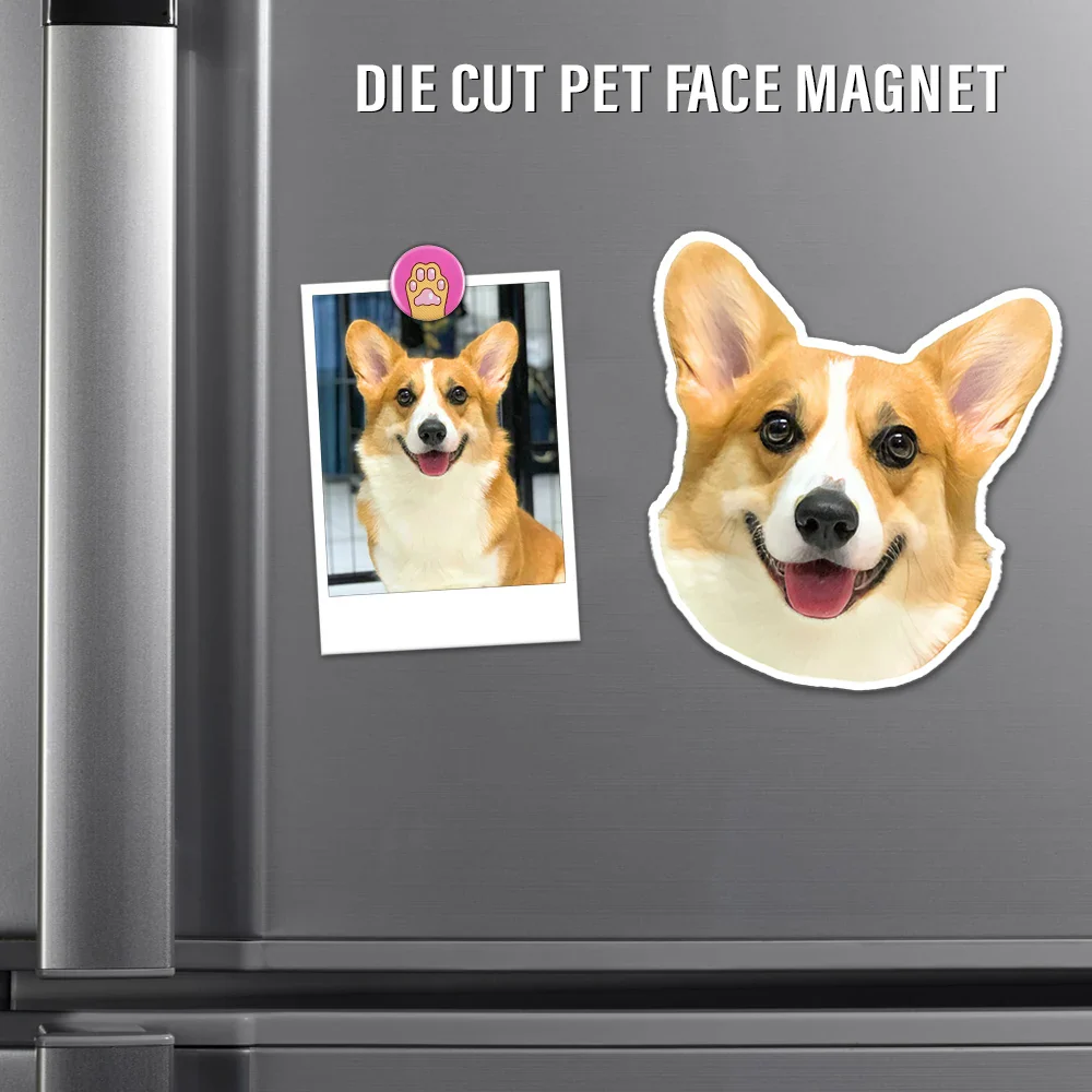 Custom Photo Dog Cat Pet Portrait - Personalized Magnet - Image 3