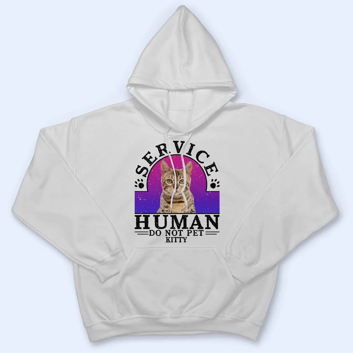 Custom Photo Dog Cat Service Human Do Not Pet - Gift For Dog Lovers And Cat Lovers - Personalized Custom T Shirt - Image 4