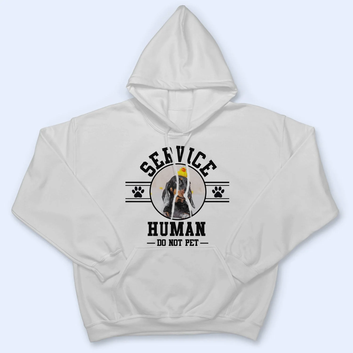 Custom Photo Dog Cat Service Human Do Not Pet - Gift For Pet Lovers - Personalized T Shirt - Image 4