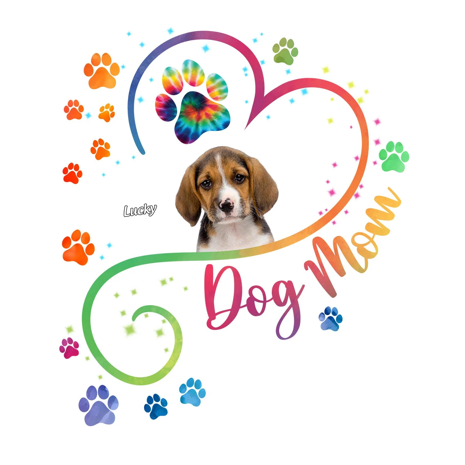 Custom Photo Dog Mom - Gift For Dog Lovers - Personalized Decor Decal - Image 3