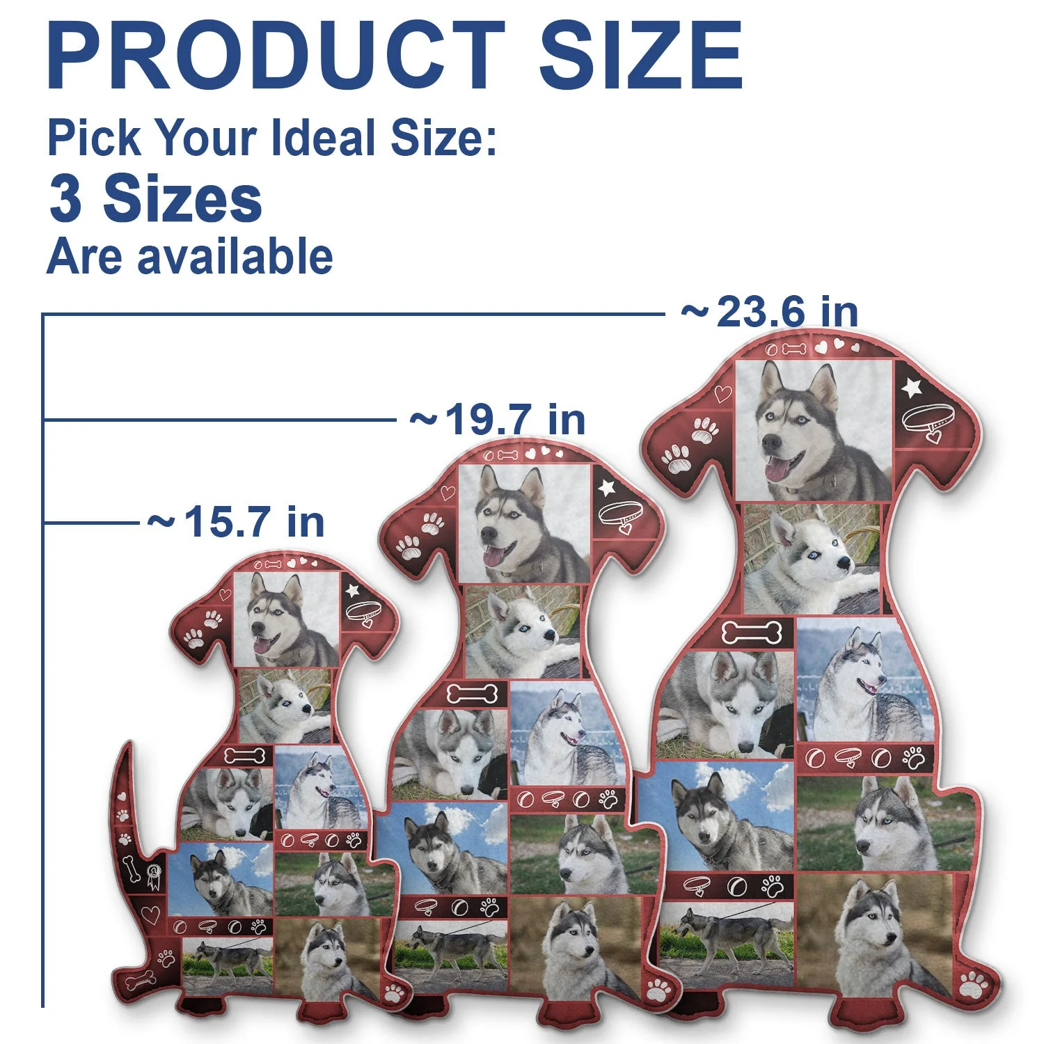 Custom Photo Dog Shape - Gift For Dog Lovers, Dog Mom, Dog Dad - Personalized Custom Shaped Pillow - Image 5