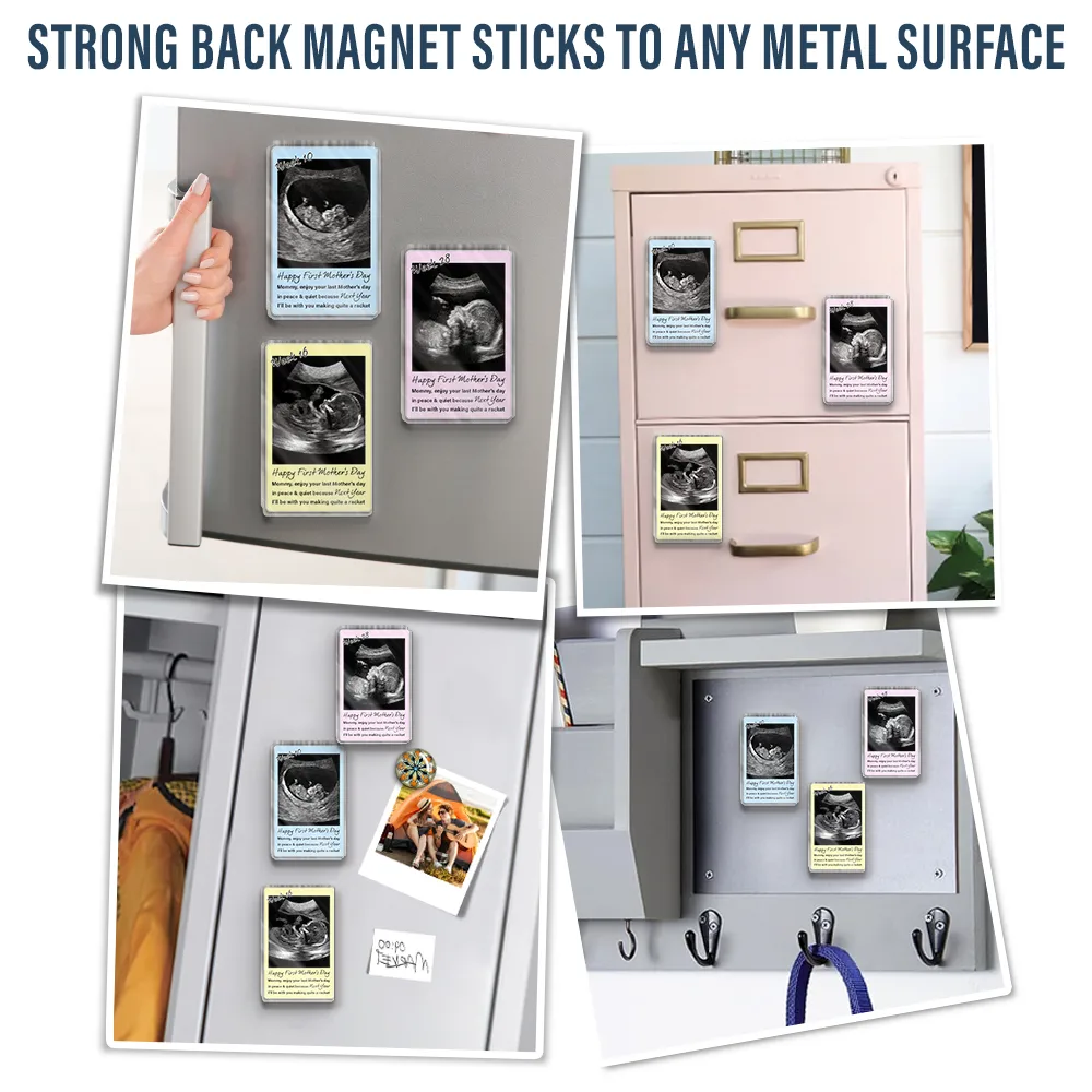 Custom Photo Enjoy Your Last Mother's Day In Peace And Quiet - Personalized Acrylic Fridge Magnet - Image 6