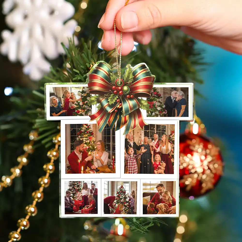 Custom Photo Family Bestie Colleagues Gift Shape - Personalized Custom Shaped Acrylic Ornament - Image 4