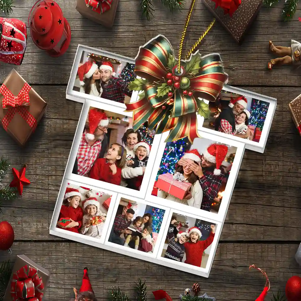 Custom Photo Family Bestie Colleagues Gift Shape - Personalized Custom Shaped Acrylic Ornament - Image 5