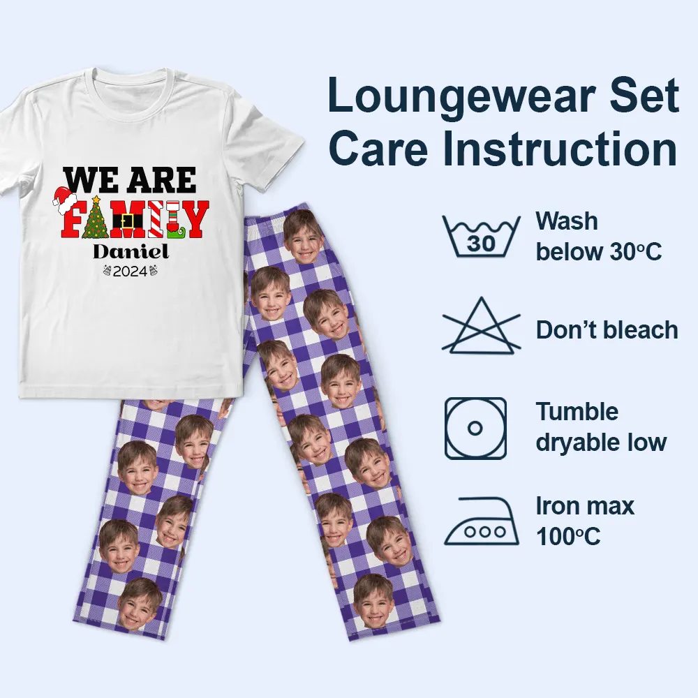 Custom Photo Family Christmas Making Memories Together - Personalized Loungewear Set - Image 7