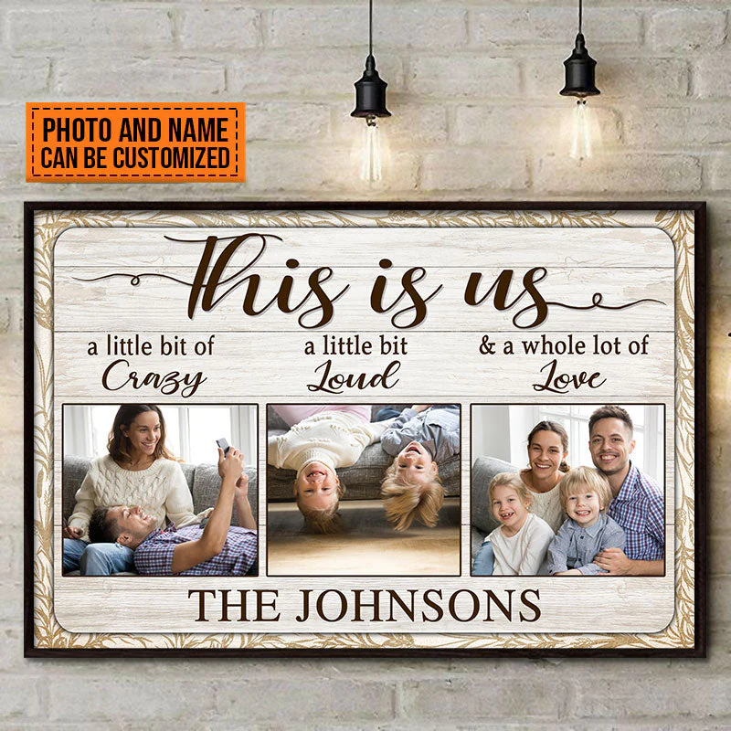 Custom Photo Family Couple Husband Wife This Is Us Photo Gift Custom Poster, Anniversary, Wall Pictures, Wall Art, Wall Decor - Image 3