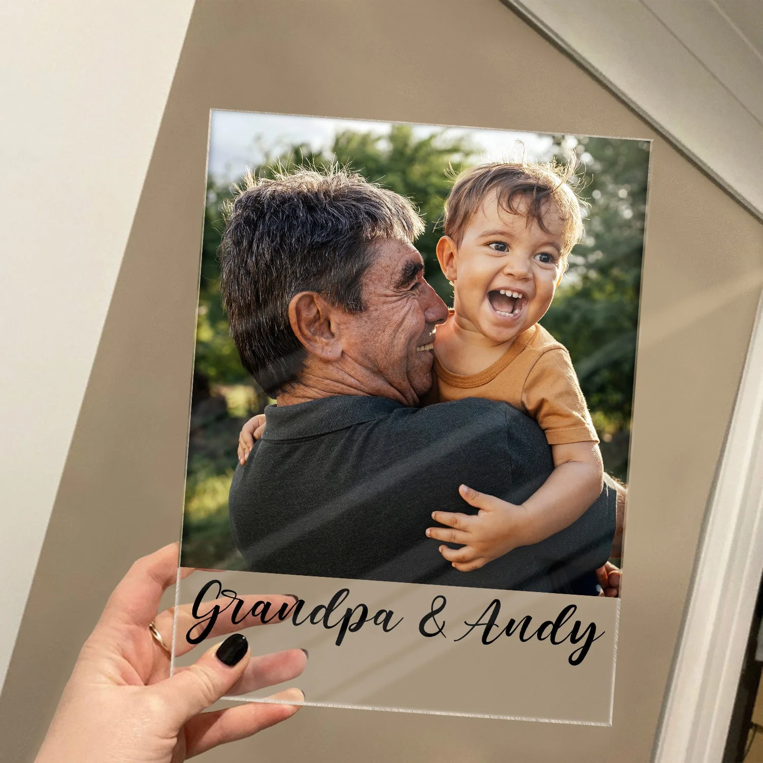 Custom Photo Family - Gift For Couples, Besties, Sibling, Dog Lovers, Cat Lovers - Personalized Vertical Rectangle Acrylic Plaque - Image 4