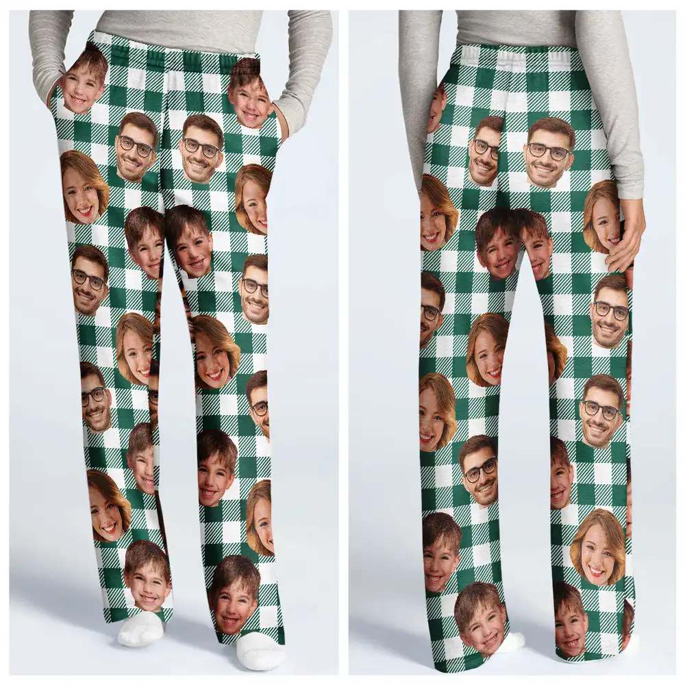 Custom Photo Family Matching Christmas Outfits - Personalized Loungewear Set - Image 4