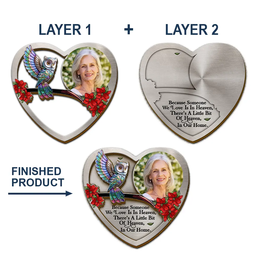 Custom Photo Family Memorial I'm Always With You - Personalized Custom Shaped Car Visor Clip - Image 5