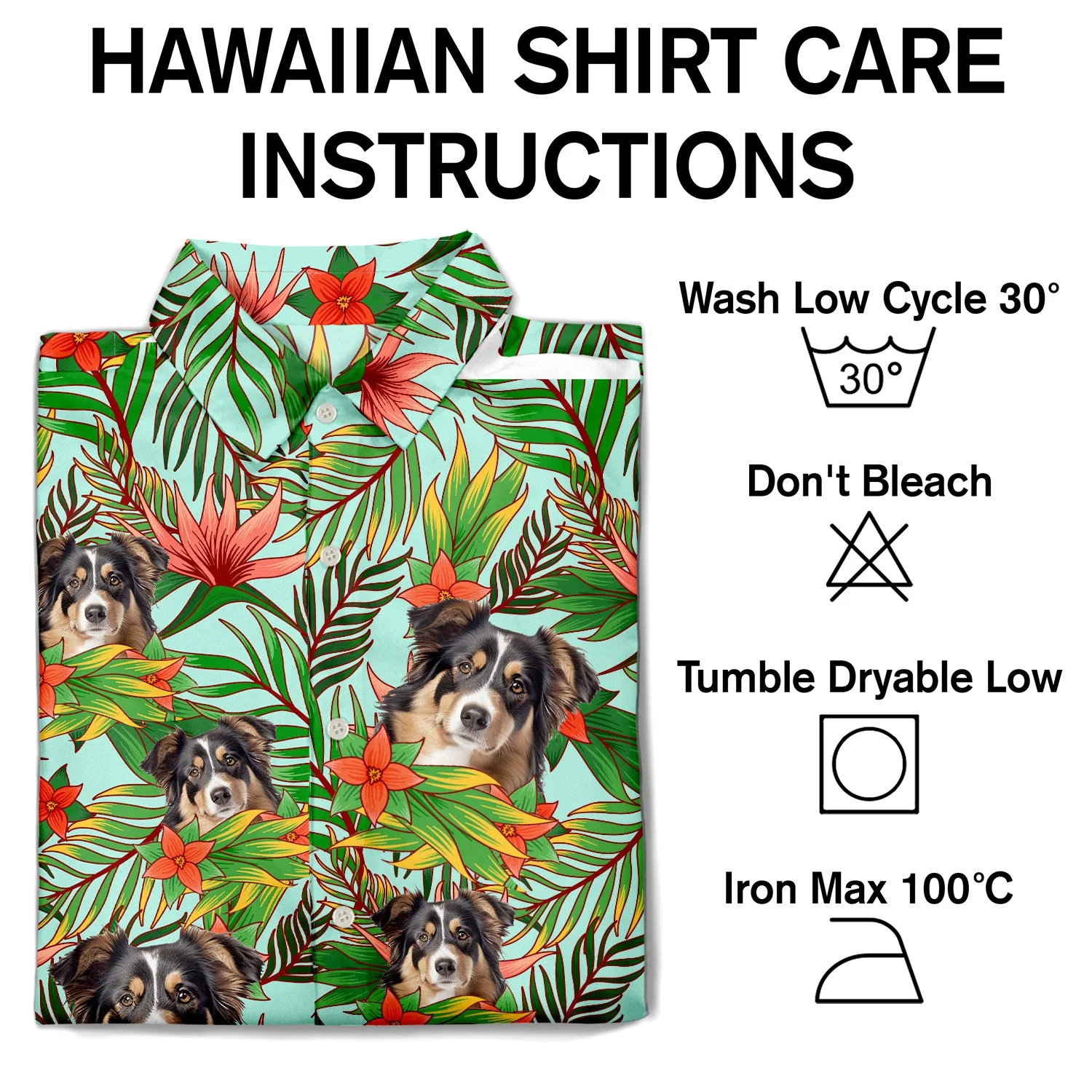 Custom Photo Family Pet Face - Gift For Yourself, Family, Hawaii Vibe - Personalized Hawaiian Shirt - Image 7