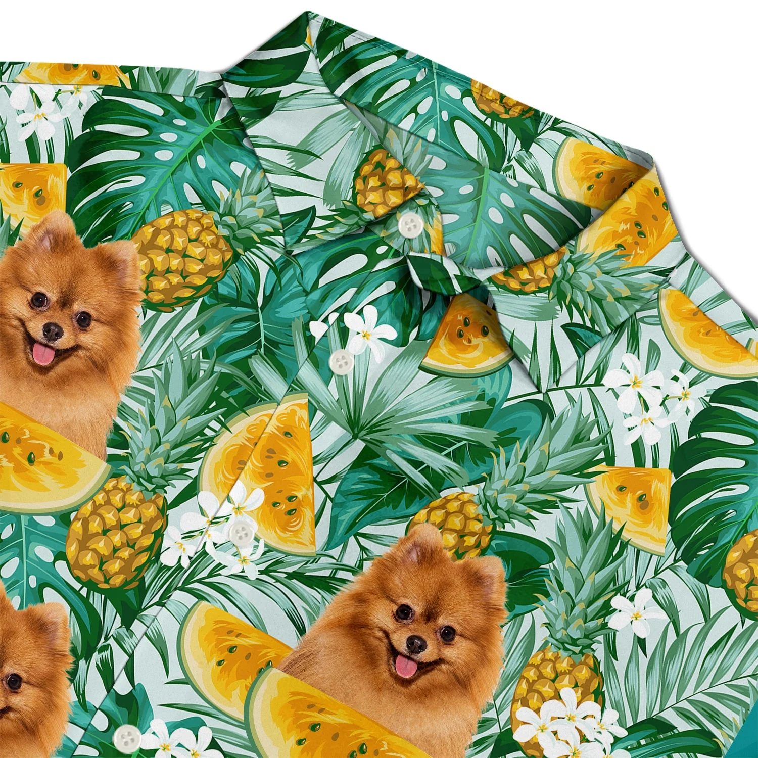Custom Photo Family Pet Lovers - Beach Hawaiian Shit, Gift For Man, Gift For Pet Lovers - Personalized Custom Hawaiian Shirt - Image 4