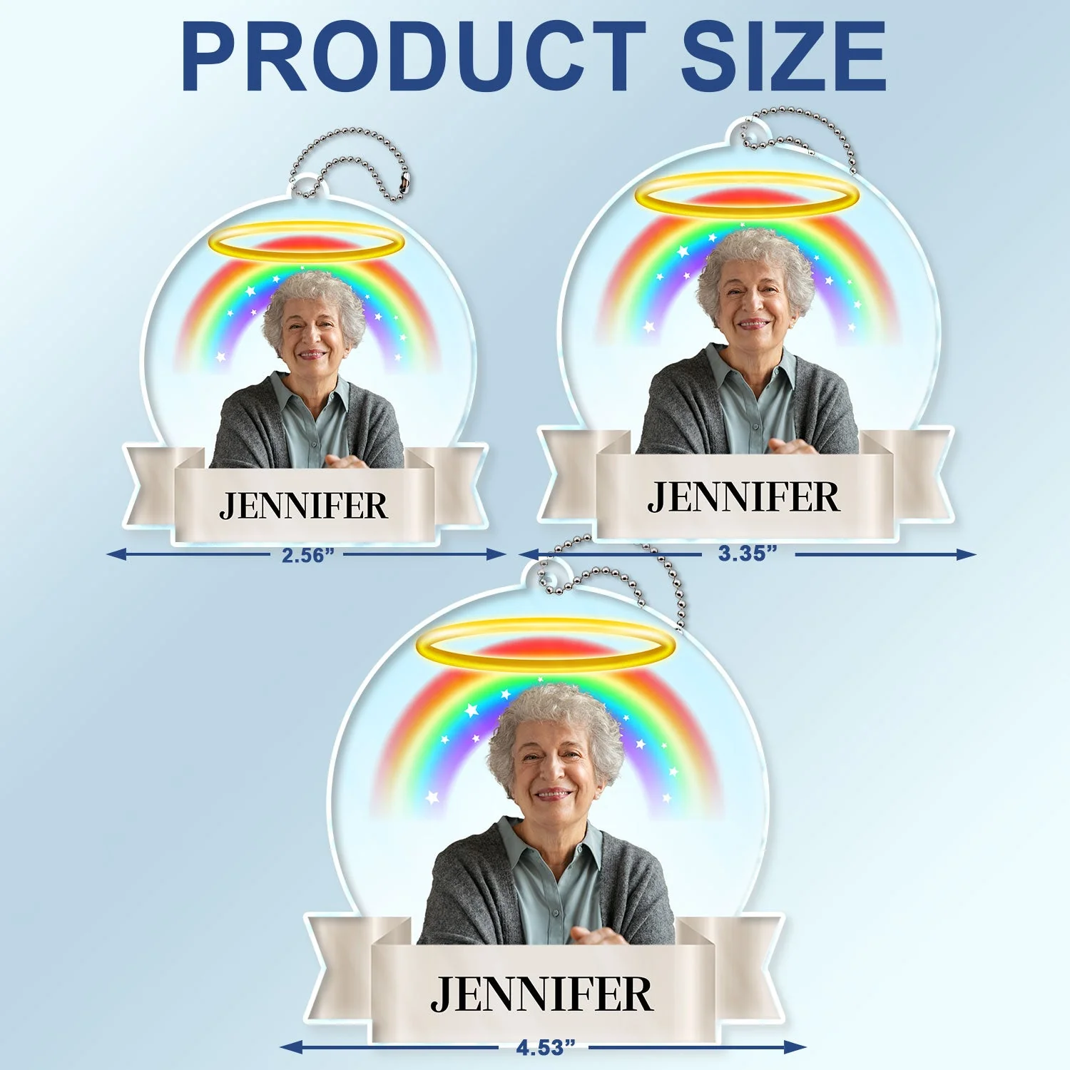 Custom Photo Family Pet Missing - Memorial Gift For Pet Lovers, Family - Personalized Acrylic Car Hanger - Image 5