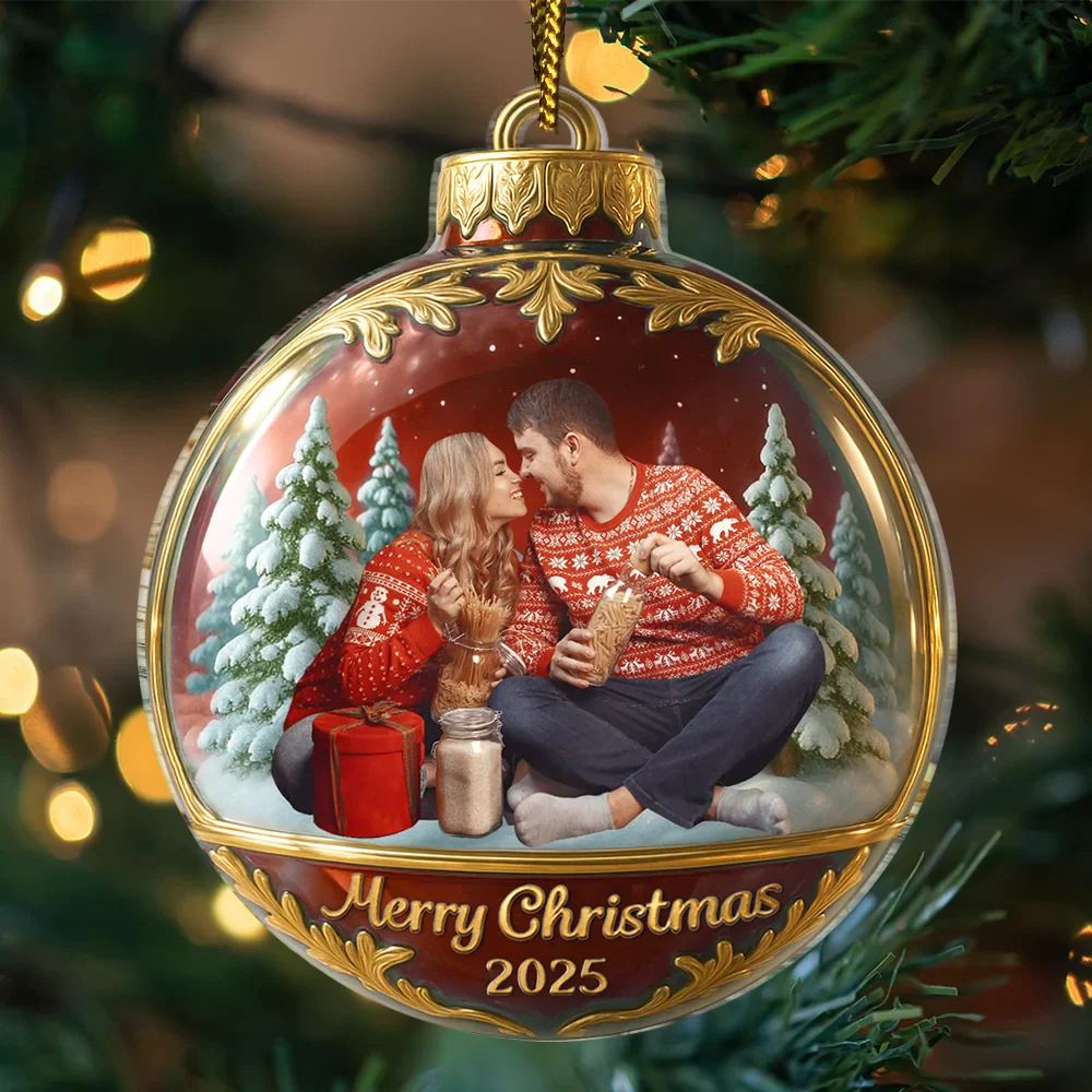 Custom Photo Family Together - Personalized Custom Shaped Acrylic Ornament - Image 4