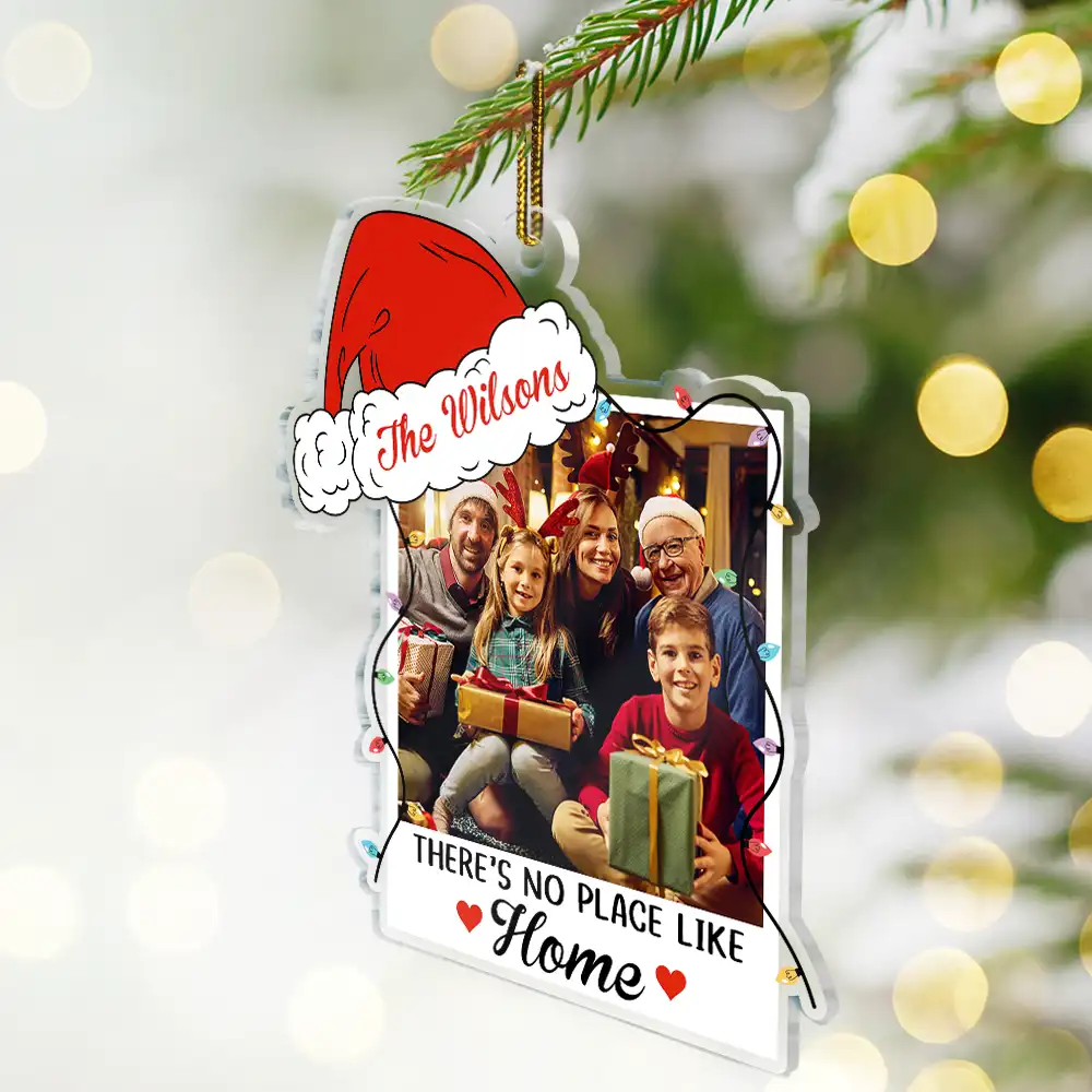 Custom Photo Family Together We Make A Family - Personalized Custom Shaped Acrylic Ornament - Image 2
