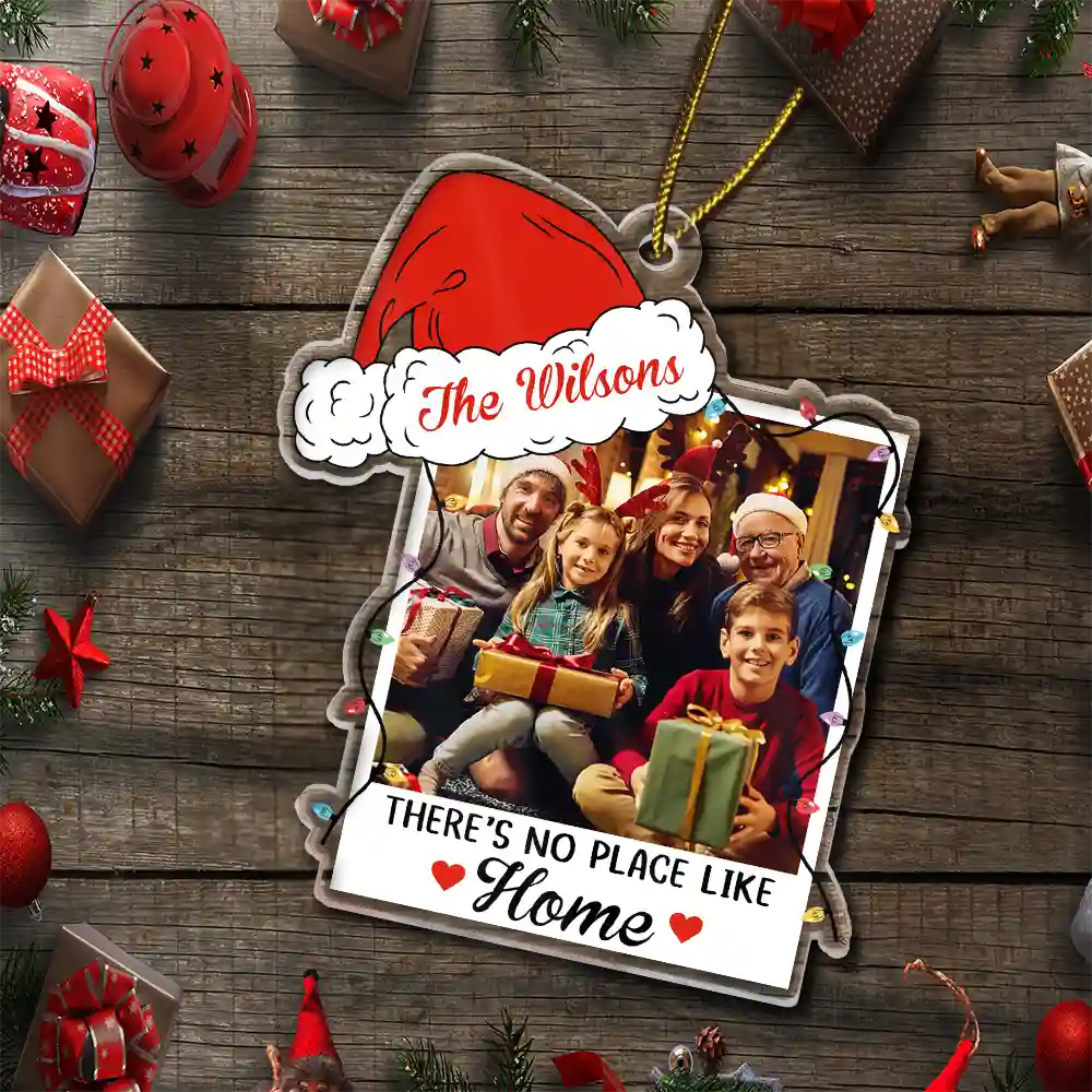 Custom Photo Family Together We Make A Family - Personalized Custom Shaped Acrylic Ornament - Image 5