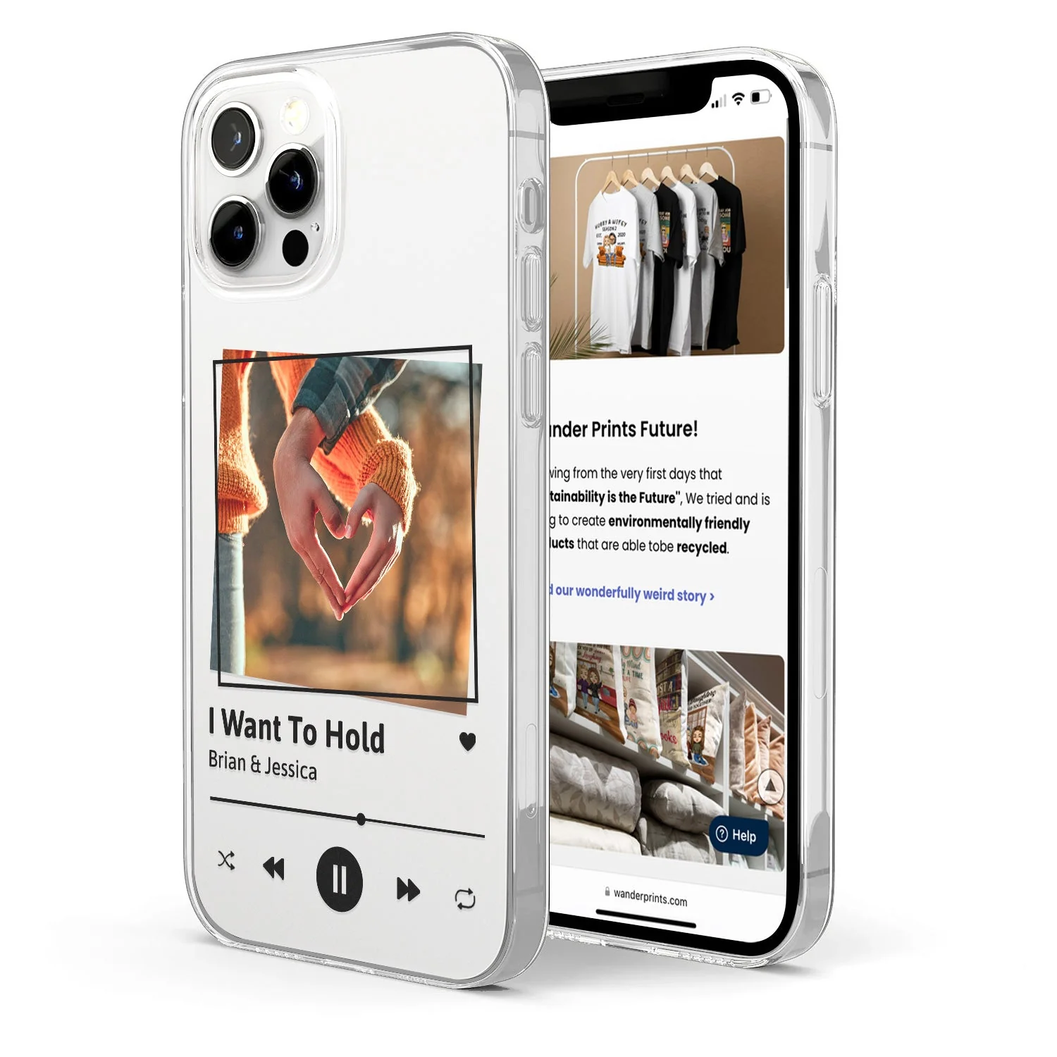 Custom Photo Favorite Song - Gift For Couples, Him, Her, Yourself - Personalized Clear Phone Case - Image 2