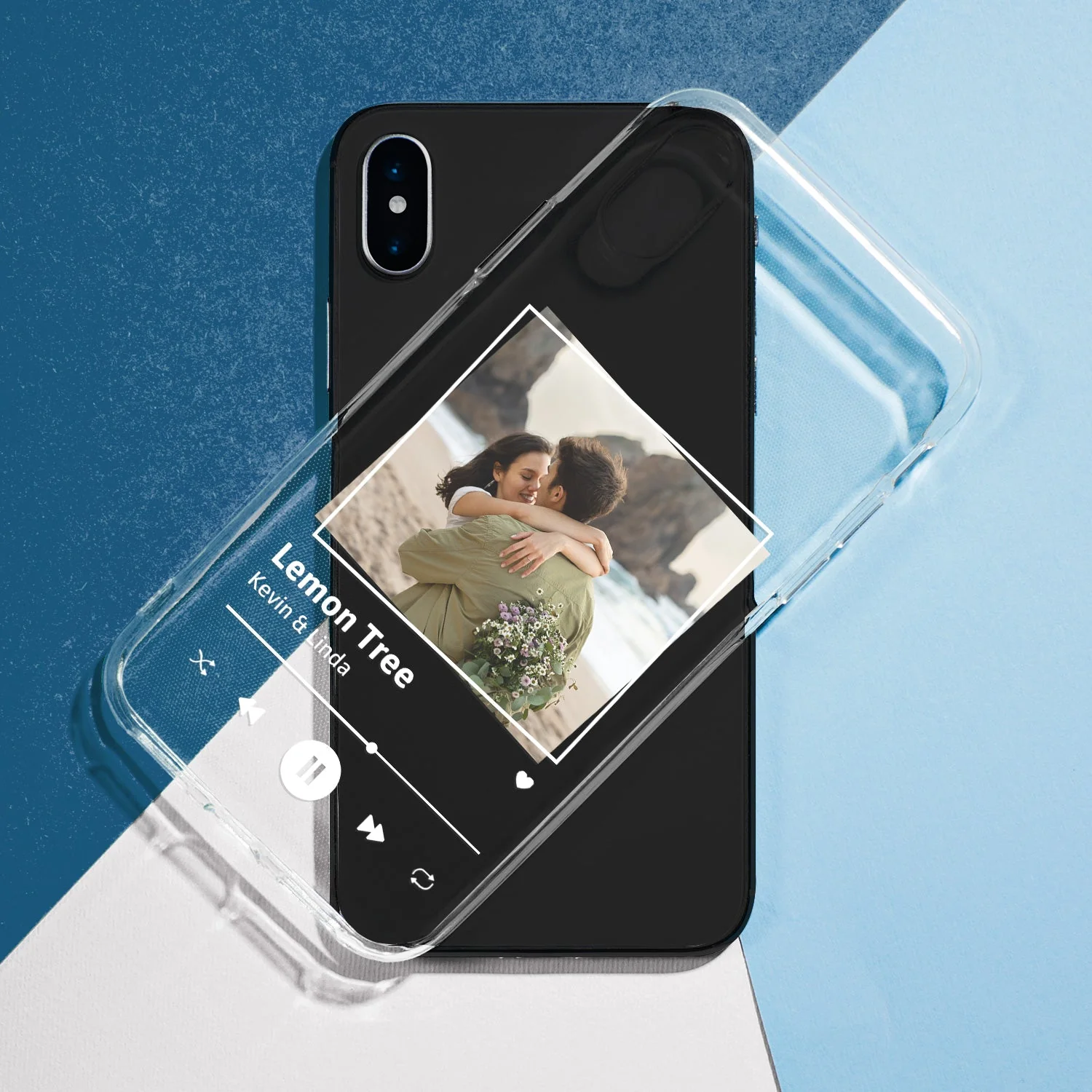 Custom Photo Favorite Song - Gift For Couples, Him, Her, Yourself - Personalized Clear Phone Case - Image 5