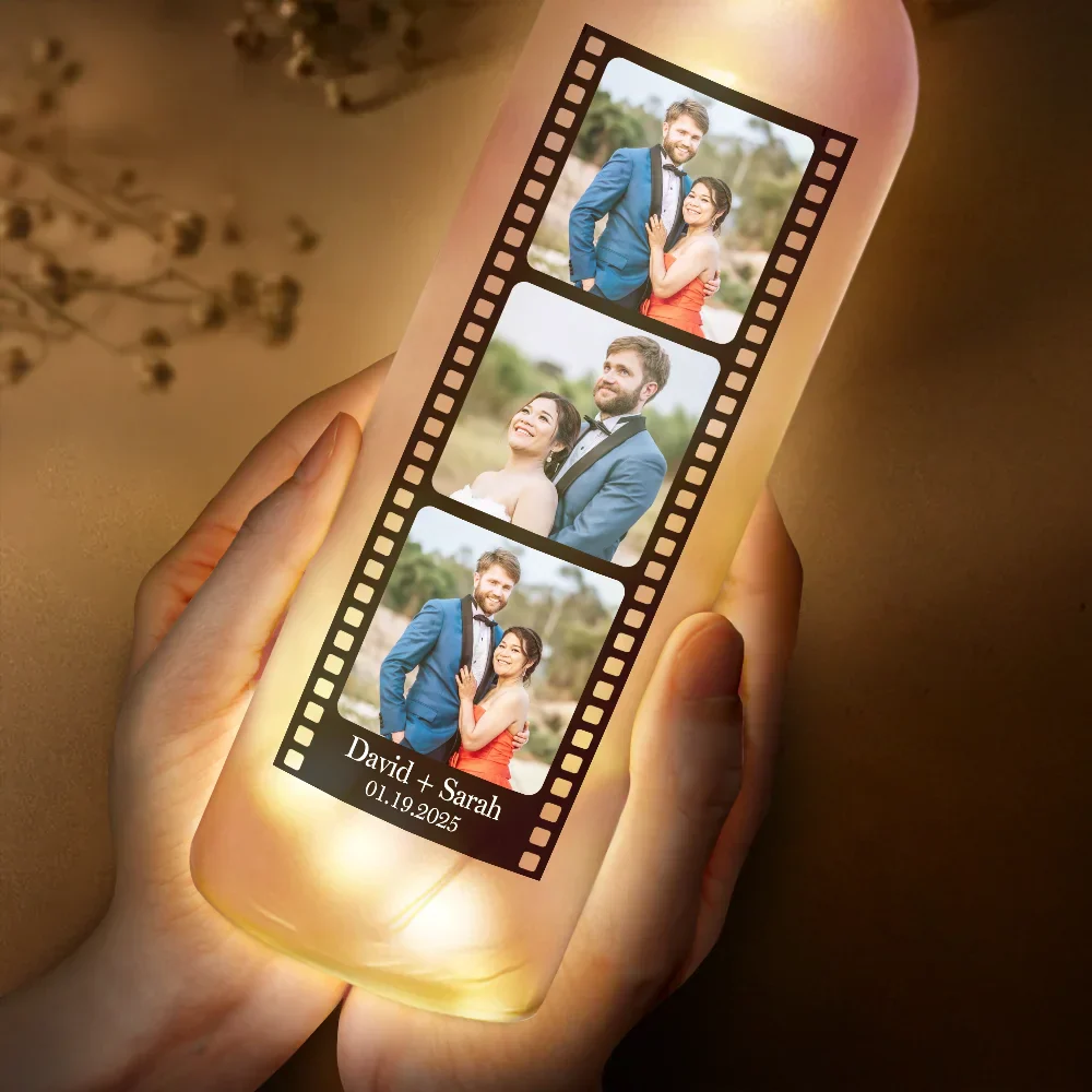 Custom Photo Film Strip - Personalized Bottle Light - Image 4