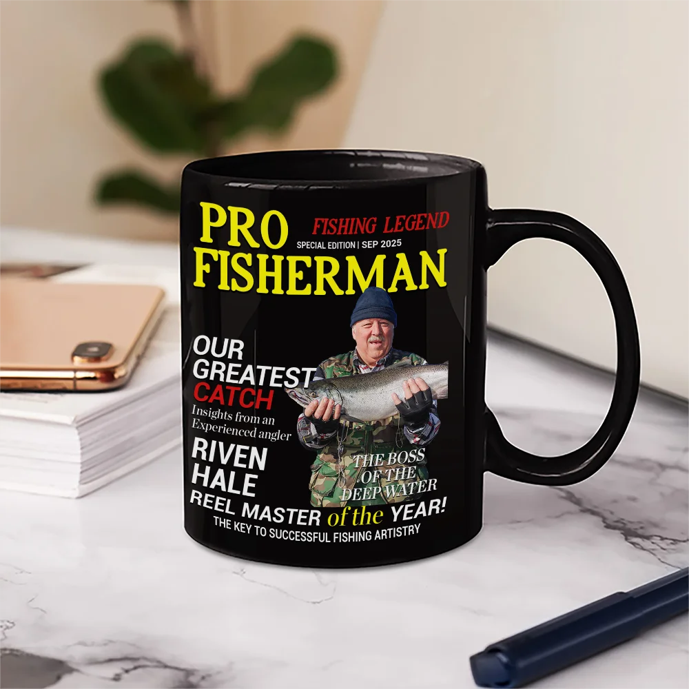 Custom Photo Fisherman Of The Year - Personalized Mug - Image 6