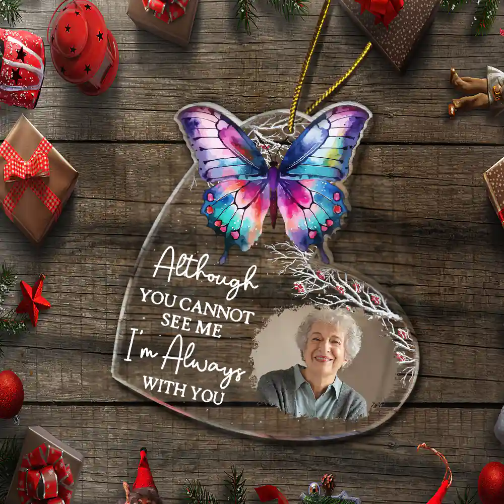 Custom Photo Flying Bird Although You Cannot See Me - Personalized Custom Shaped Acrylic Ornament - Image 5