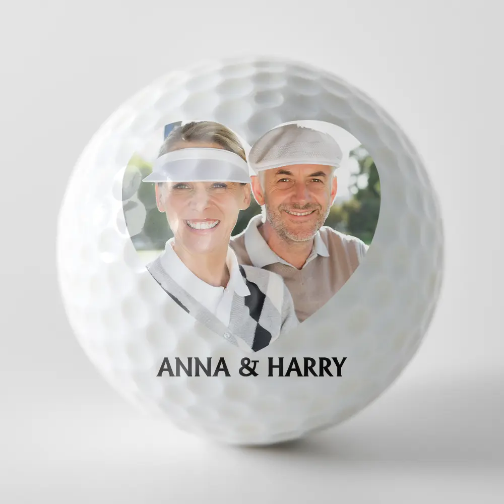 Custom Photo Fore Ever Couple - Personalized Golf Ball - Image 3