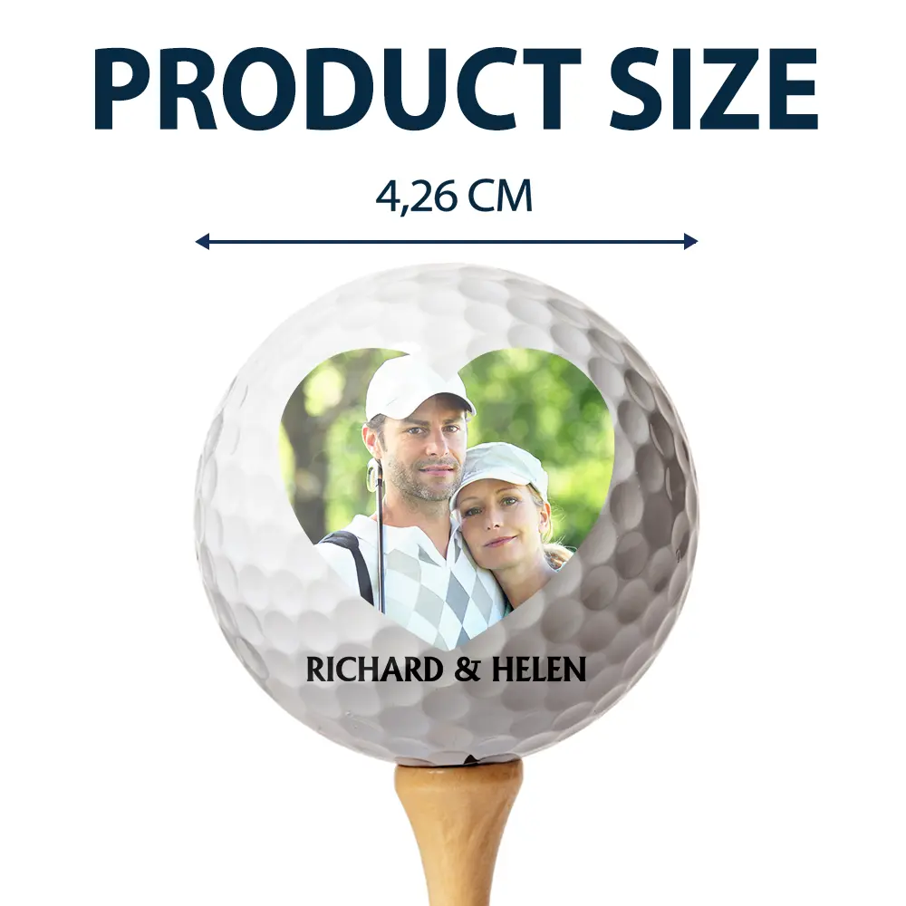 Custom Photo Fore Ever Couple - Personalized Golf Ball - Image 4