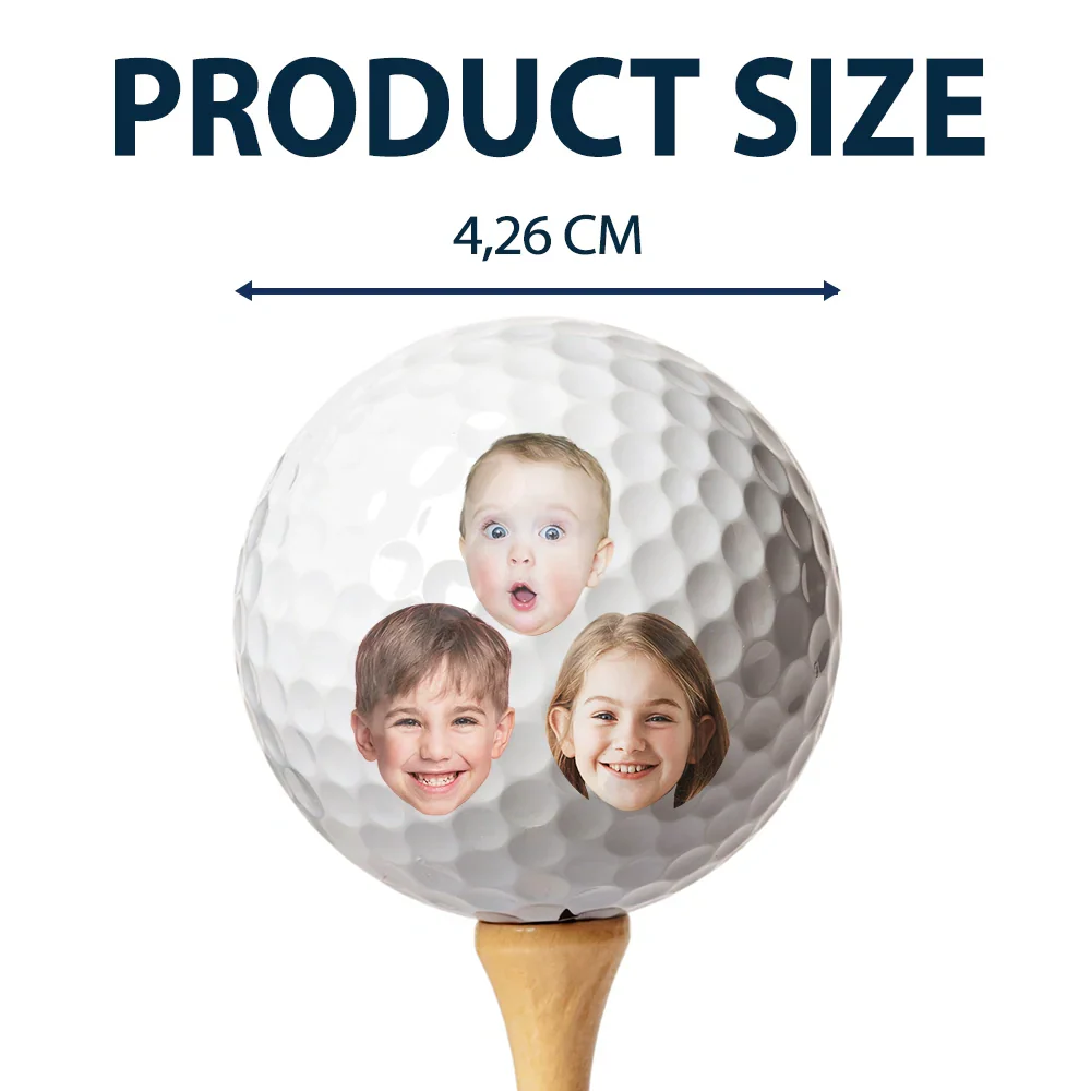 Custom Photo Fore The Most Tee-Rific Dad - Personalized Golf Ball - Image 5